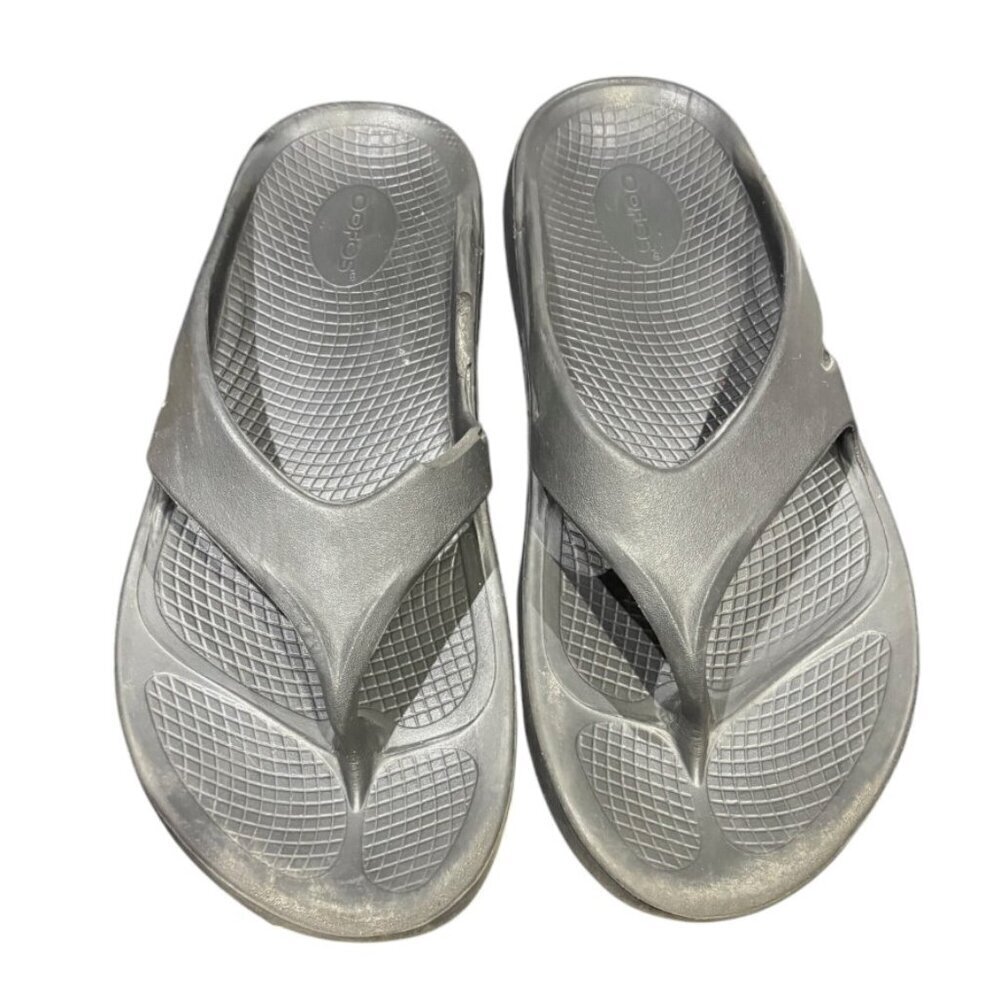 OOFOS Sport Recovery Sandals Flip Flops Comfort Black Mens Size 11